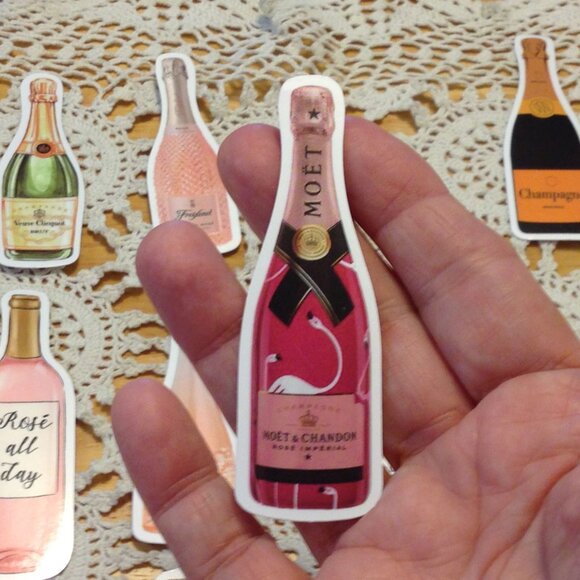 Champagne and liguor cellphone, locker, scrapbook, crafts  stickers - Picture 5 of 6